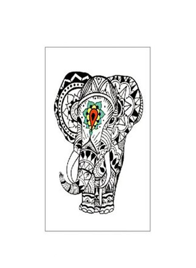 Khaisha Fashionable waterproof temporary tattoo sticker Elephant design - Image 1