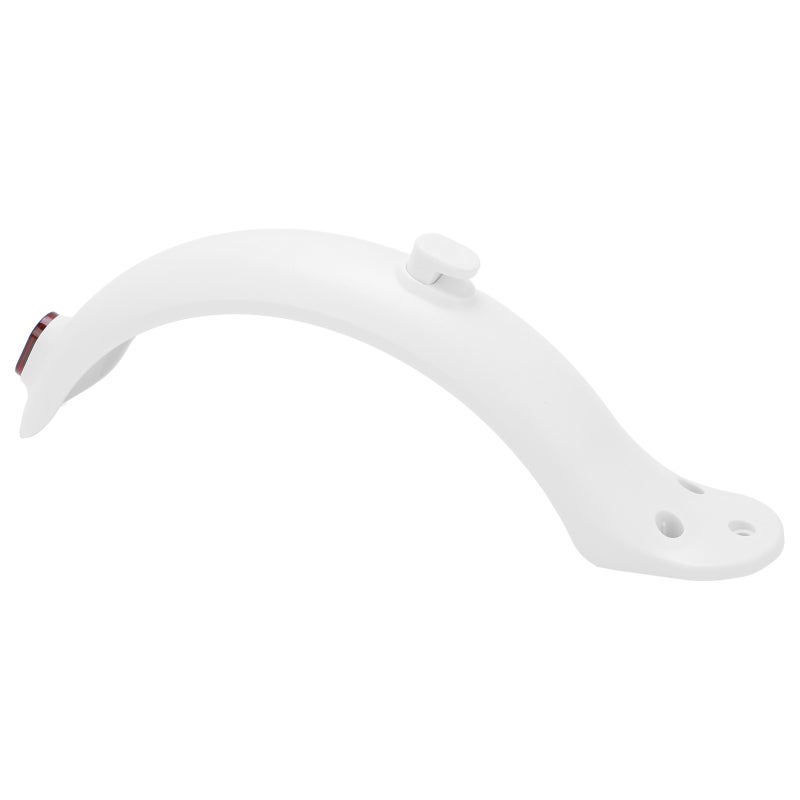 Electric Scooter Rear Fender: White High-Strength ABS PC Material - Waterproof High-Brightness Taillight, Easy Install for M365 Electric Scooter Safety & Tire Protection - Image 4