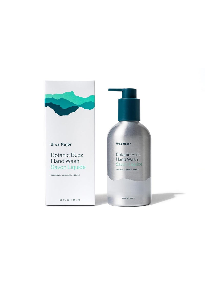 Ursa Major Ursa Major Botanic Buzz Hand Wash | Natural Liquid Hand Soap | Cleanses, Hydrates, Moisturizes & Soothes | Vegan, Cruelty-Free & Non-Toxic | 10oz 