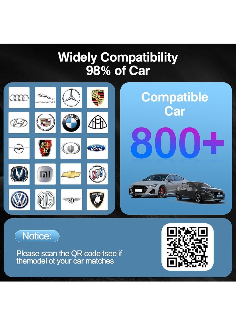 OREKO - Wireless Carplay Adapter, Convert Wired to Wireless Car Play & Android Auto 2-in-1 Adapter for Apple iPhone & Android Phone, Plug & Play, Auto Connect, No Delay, with USB C, for iOS 10+ Android 11+ - Image 1