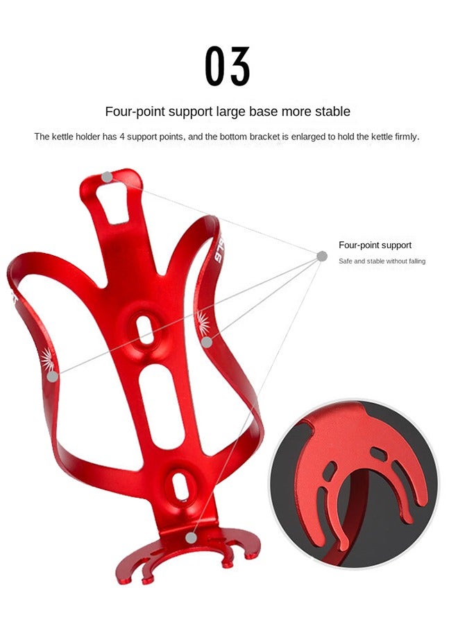 TOOPRE Water Bottle Holder, Aluminum Alloy Water Bottle Cage for Mountain Biking Universal Rotating Cup Drink Holders - Image 5