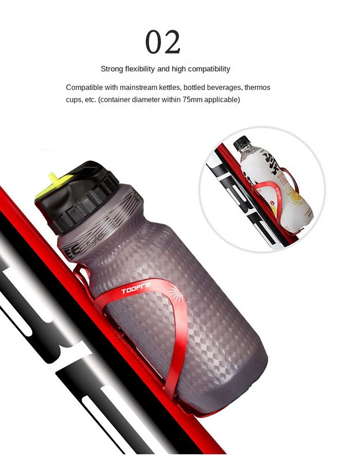 TOOPRE Water Bottle Holder, Aluminum Alloy Water Bottle Cage for Mountain Biking Universal Rotating Cup Drink Holders - Image 4