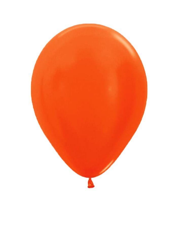 Sempertex 12-Inch Latex Balloons, Orange - Image 1