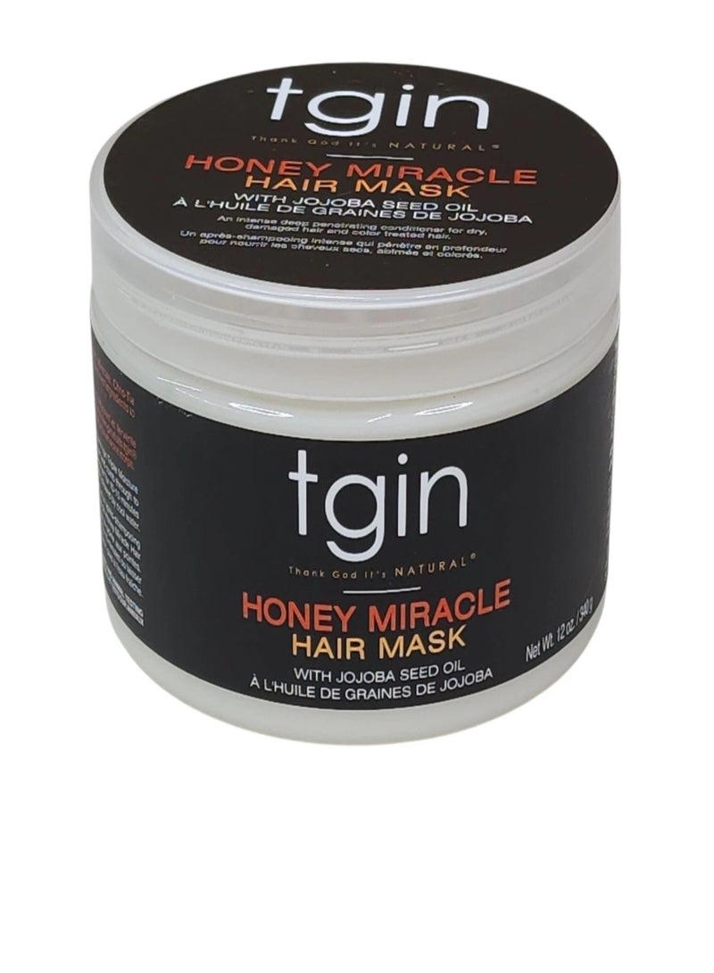 Tgin honey miracle hair mask with jojoba seed oil 340 gm - Image 1