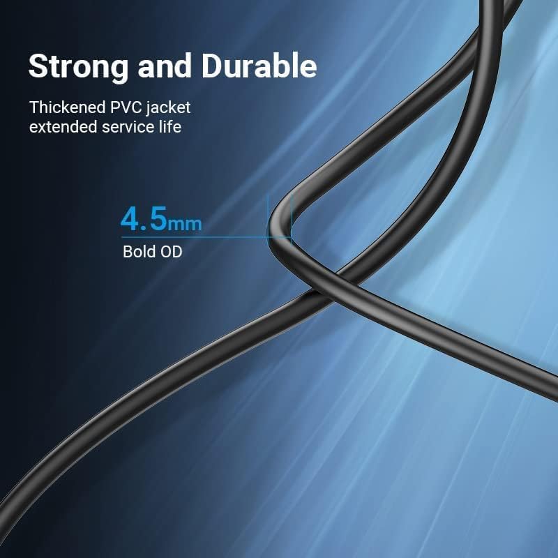 كابل طابعة USB 2.0 من VENTION، ذكر A إلى ذكر B، بسرعة 480 ميجابت في الثانية، مطلي بالنيكل، درع مزدوج (USB إلى B (طابعة))، 2 متر - Image 4