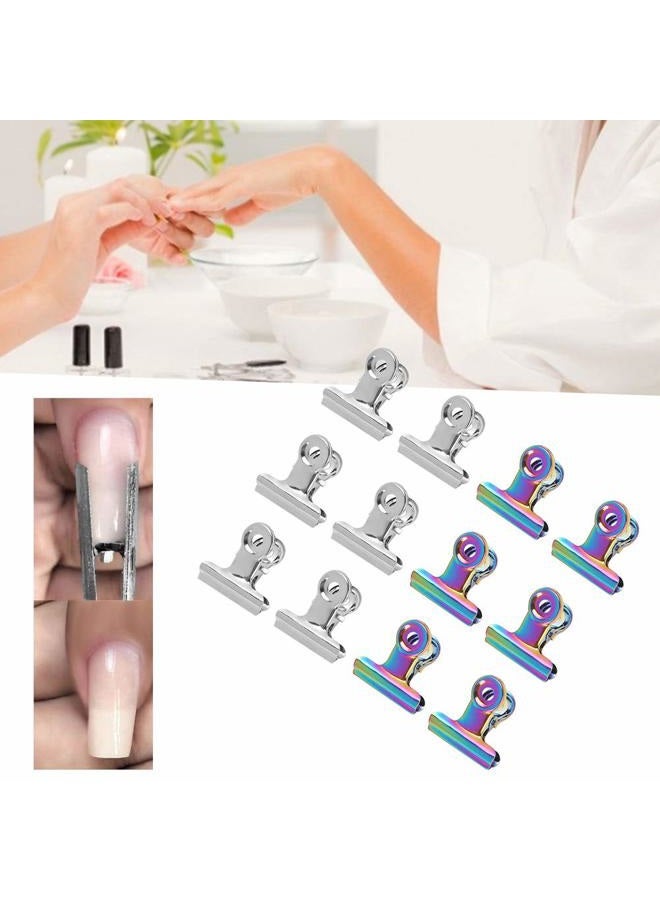 Jonlaki Finger Extension Clip Set,Nail Tips Clips,Gel Quick Building Nail Tips Clip,Nail clips for Polygel Finger,Gel Nail Tips Clip,Metal File Clips,DIY Manicure Tool,Fix Nail Molds,Nail Salon - Image 5