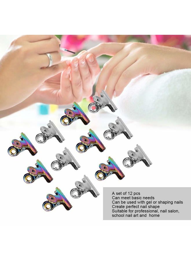 Jonlaki Finger Extension Clip Set,Nail Tips Clips,Gel Quick Building Nail Tips Clip,Nail clips for Polygel Finger,Gel Nail Tips Clip,Metal File Clips,DIY Manicure Tool,Fix Nail Molds,Nail Salon - Image 2