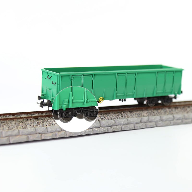 Evemodel HP0687 2 pcs 1/87 Model Train HO Scale high Rim psyllium RCOO Bogie 36" Metal Wheels Model Building kit - Image 3