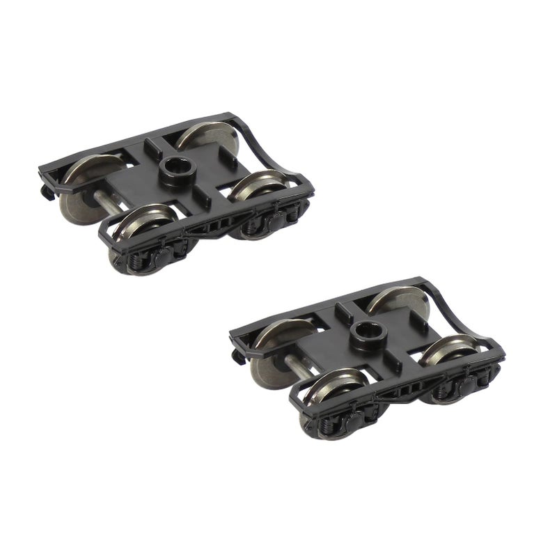 Evemodel HP0687 2 pcs 1/87 Model Train HO Scale high Rim psyllium RCOO Bogie 36" Metal Wheels Model Building kit - Image 1