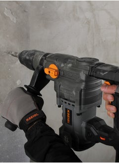 KSEIBI Rotary Hammer 1050W, Heavy Duty Hammer Drill, Safety Clutch Electric Demolition Hammer Drill with Vibration Control, Carrying Case, 3 Drill Bits, Flat Chisels, Point Chisels, for Home Improvements, Drilling, Demolition Concrete.  - Image 5