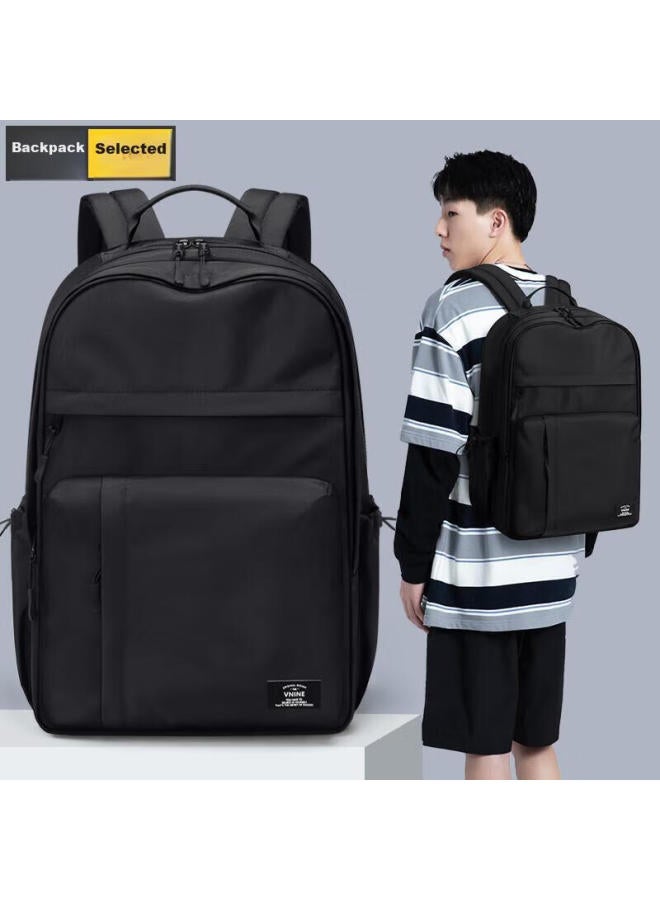 V.nine Backpack For Men And Women, Large Capacity Laptop Bag, School Bag For Middle And High School Students, College Student Backpack, Star Diamond Black - Image 1
