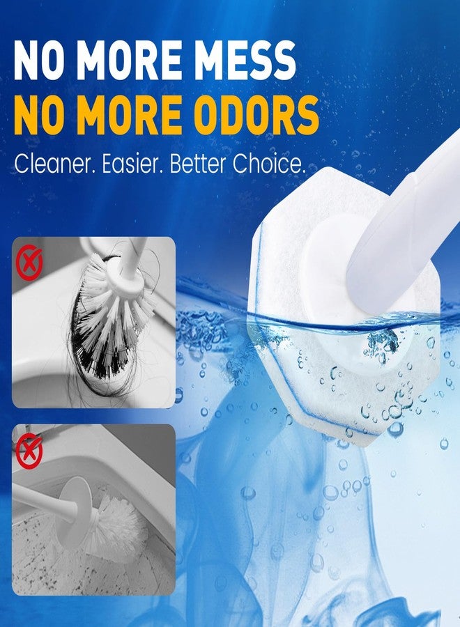 Zeefpod Toilet Brush Refills, Disposable Toilet Bowl Cleaner Refills for Toilet Cleaner Wand, Single-Use Hygienic Scrubber Pads, 150 Count - Image 4