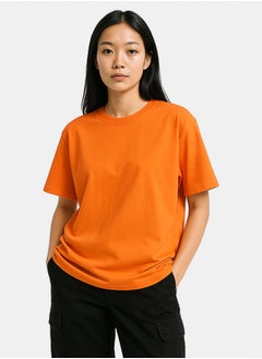 UNISEX BASIC OVERSIZED BRIGHT ORANGE T-SHIRT