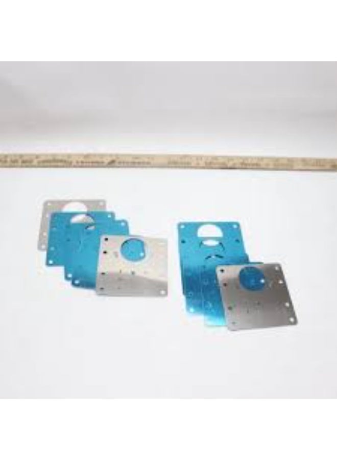 Cabinet Hinge Repair Plate 5 Pieces Hinge Repair Kit Stainless Steel Kitchen Hinge Repair Plate with 36 Pieces Screws for Repair Cabinet Drawer Home Furniture Doo - Image 2