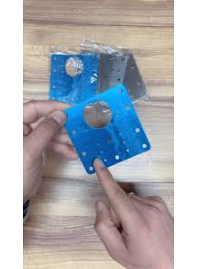 Cabinet Hinge Repair Plate 5 Pieces Hinge Repair Kit Stainless Steel Kitchen Hinge Repair Plate with 36 Pieces Screws for Repair Cabinet Drawer Home Furniture Doo - Image 1