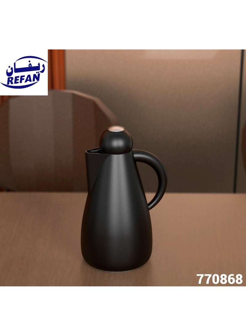 ريفان ترمس للشاي والقهوة من ريفان بتصميم أنيق وعصري 1 لتر