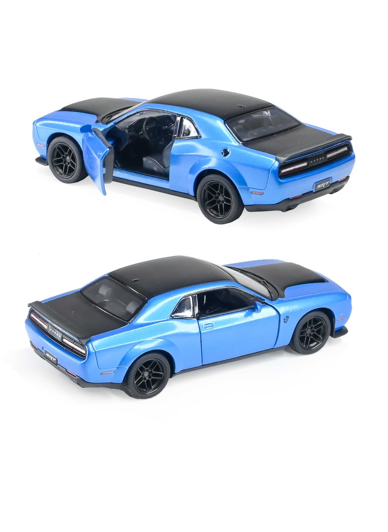 Kinsmart Pull Back Action 1:40 Scale 2023 Dodge Challenger SRT Demon 170 Doors Openable Collectible Toy Car  - Image 3