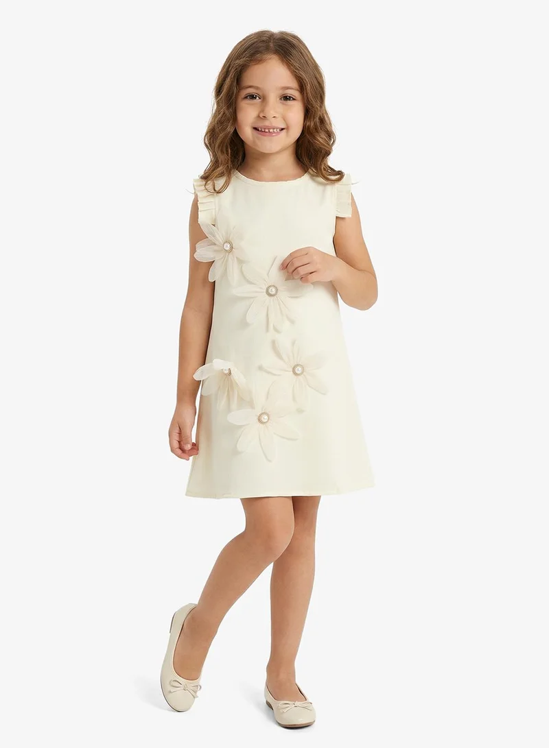 Pinata Flower Embellished Occasion Dress