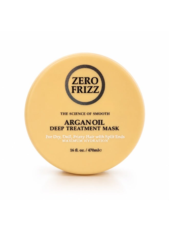 Zero Frizz ARGAN OIL DEEP TREATMENT MASK MAXIMUM HYDRATION 470ml - Image 1