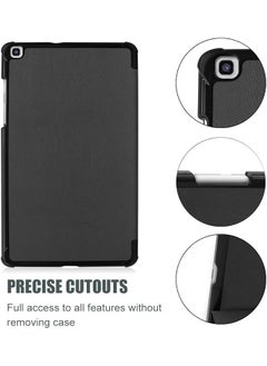 Procases Galaxy Tab A 8.0 2019 Case T290 T295 Slim Light Cover Trifold Stand Hard Shell Folio Case For 8.0 Inch Galaxy Tab A 2019 Without S Pen Model Sm-T290 Wi-Fi Sm-T295 Lte -Black  - Image 3