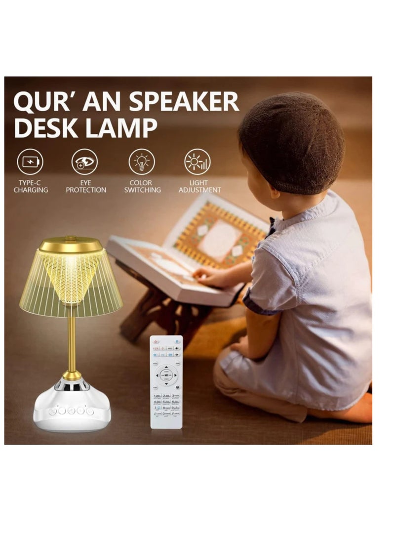 DIGI CORE Table Lamp Quran Speaker Muslim Bluetooth Speaker Digital APP And Remote Control Night Light Desk Lamp For Kids And Adults Ramadan Gifts Home Decoration Table Lamp Quran Lamp - Image 2