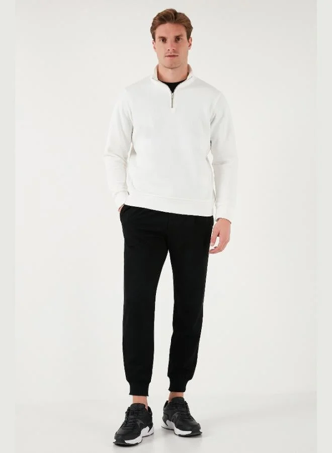 Buratti Buratti Cotton Regular Fit Half Zipper Stand Collar Sweat Men's SWEAT 59052592