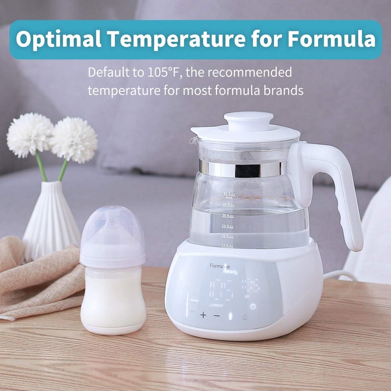 Formula Ready Baby Water Kettle- One Button Boil Cool Down and Keep Warm at Perfect Temperature 24/7 - Dispense Water Instantly- Replace Traditional Bottle Warmer - Image 2