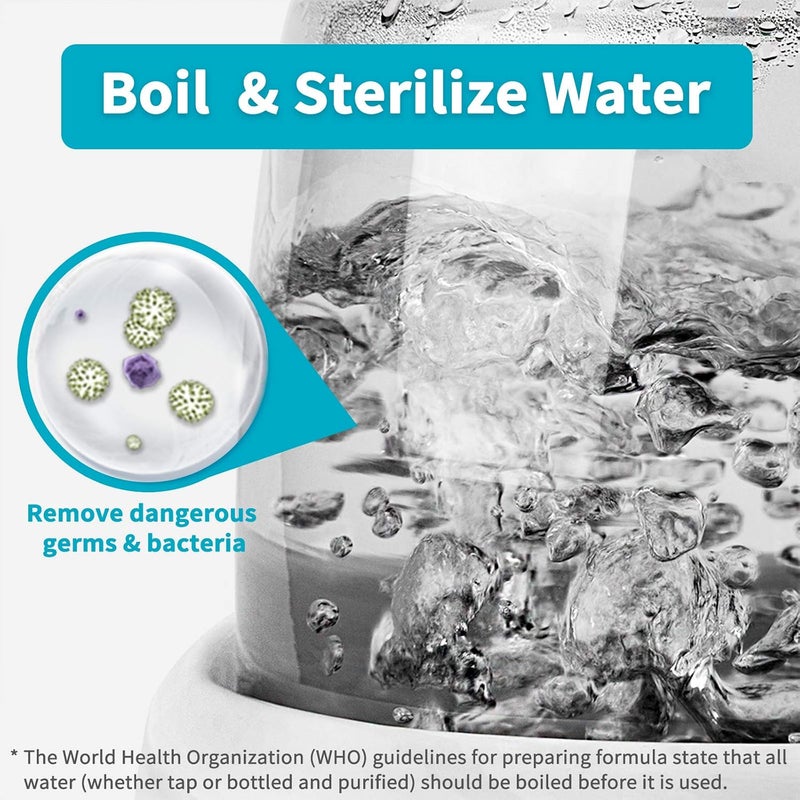 Formula Ready Baby Water Kettle- One Button Boil Cool Down and Keep Warm at Perfect Temperature 24/7 - Dispense Water Instantly- Replace Traditional Bottle Warmer - Image 5