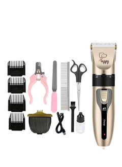 Dog Grooming Kit Clippers, Low Noise, Electric Quiet, Rechargeable, Cordless, Pet Hair Thick Coats Clippers Trimmers Set, Suitable for Dogs, Cats, and Other Pets