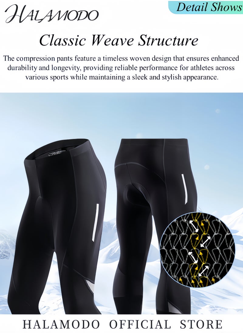 Generic - Men’s Compression Pants Cycling Pants Athletic Base Layer Cycling Tights Leggings Sports Baselayer for Running Yoga Basketball - Image 1