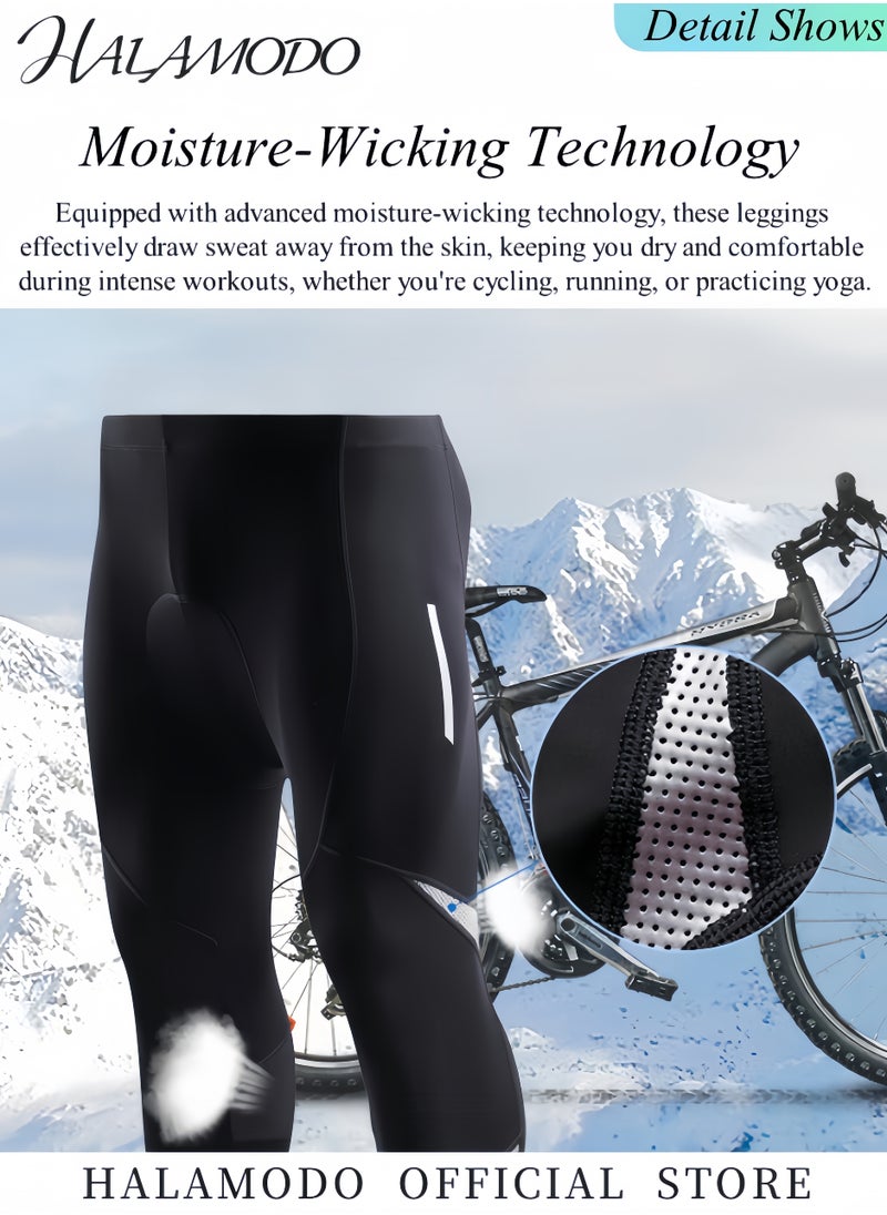 Generic - Men’s Compression Pants Cycling Pants Athletic Base Layer Cycling Tights Leggings Sports Baselayer for Running Yoga Basketball - Image 1