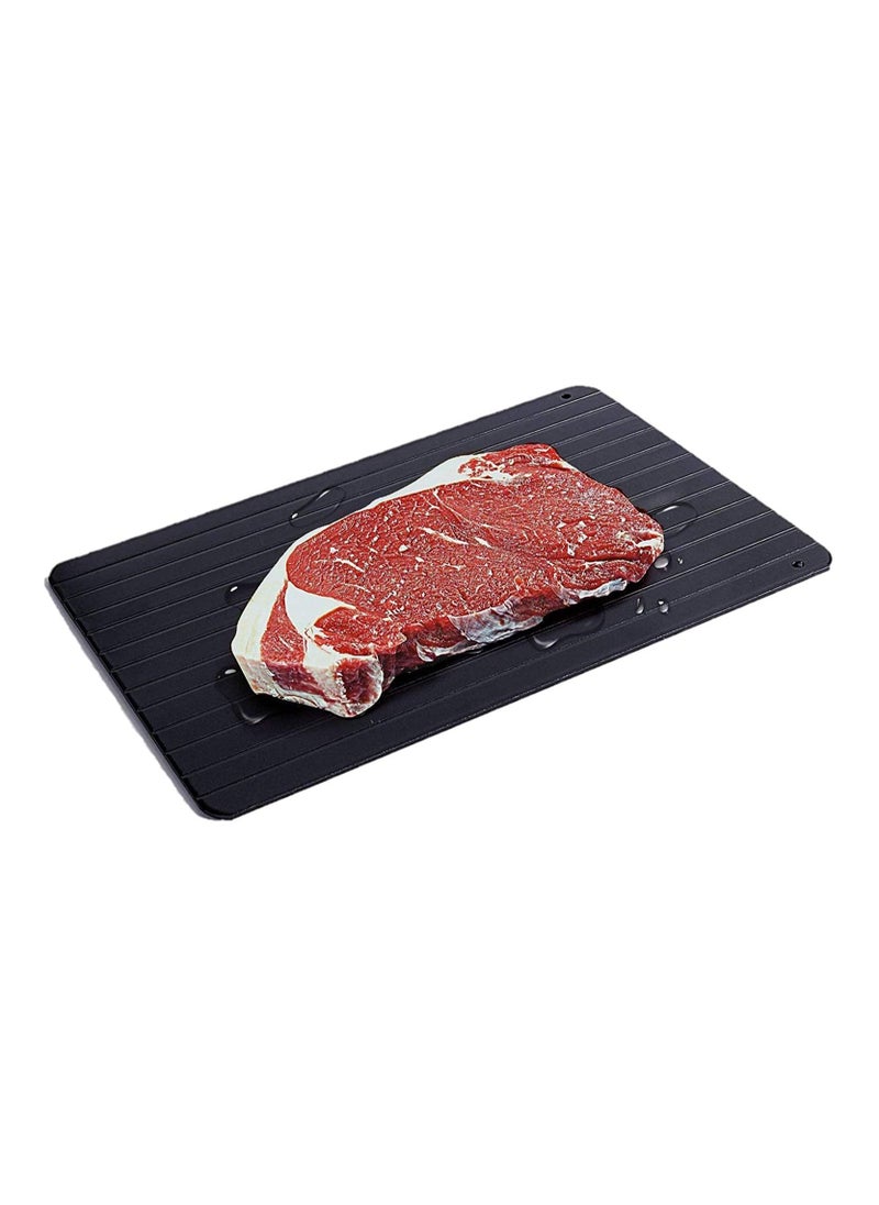 Prime Defrosting Tray for Frozen Meat – Thaw Foods 2X Faster Without Water or Electricity – Food-Safe Aluminum Defrost Tray Thaws Chicken Steak Prawns and Brats and Stays Cool To The Touch  - Image 1