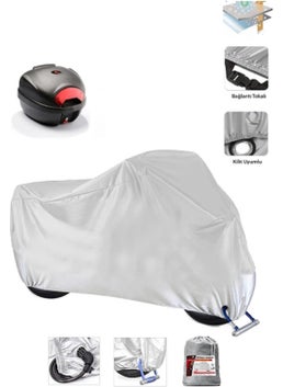 Lambretta V125 Special Rear Bag and Lock Compatible Gray Motorcycle Canvas, Safe