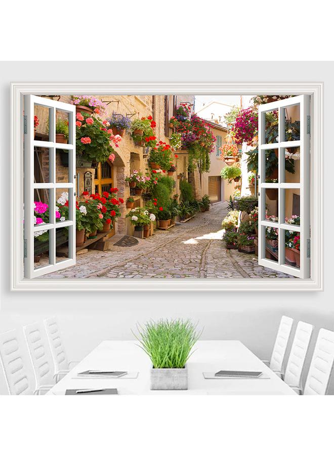 Bluejw Landscape Painting Wall Stickers 3D Stereo Mural Stickers Self-adhesive Living Room Background Wall Decorative Painting Fake Window Stickers - Image 4