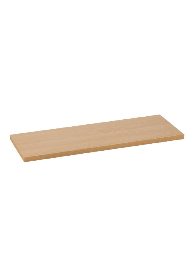Elegant and Modern Design Rectangular Wooden Shelf Natural 120 x 20 x 1.8 cm