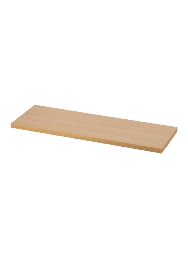 Elegant and Modern Design Rectangular Wooden Shelf Natural 120 x 20 x 1.8 cm