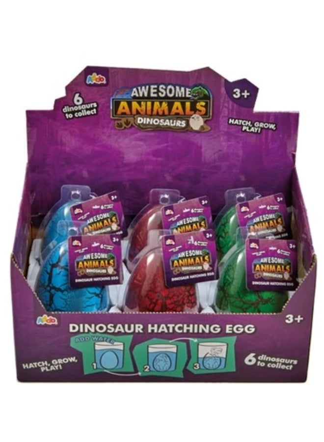 Addo Awesome Animal Dinosaur Hatch Egg, Assorted 1 Piece (Style & Color May Vary) Each Sold Separately | Mystery Dino Figure | Surprise Figure | Collectible | Gift for Dinosaur Lovers - Image 1