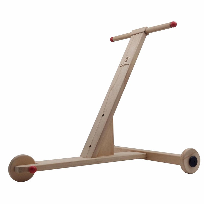 Tantrums Traditional Scientific Push Wagon - Brown Wooden Walker Toy for Babies 8M to 24M - Image 1