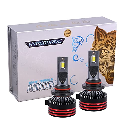 Casago CAH9005 Hyperdrive 9005/9006 LED Headlight 150W With Super Bright Bulbs For Automobiles Sturdy Long-Lasting And Water Resistant (Set of 2) - Image 1
