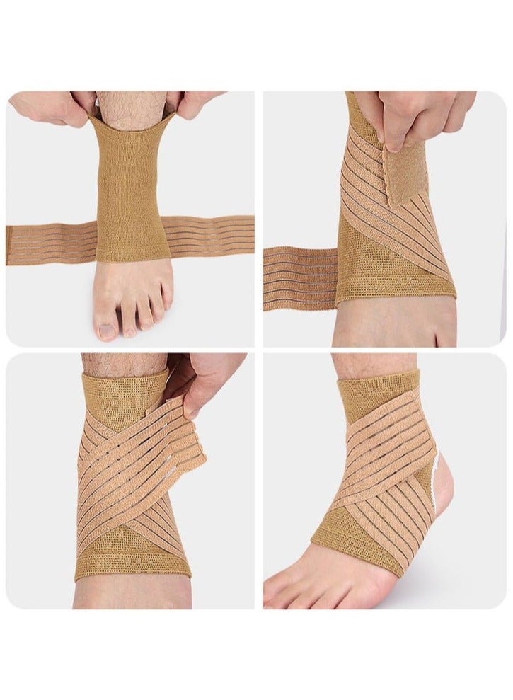 ماسكابوني دعامة كاحل، دعامة للكاحل للنساء والرجال، كم ضغط للكاحل قابل للتعديل مع لفافات تثبيت، واقيات ضمادات الكاحل للرياضة، التواء الكاحل، التهاب اللفافة الاخمصية - Image 5