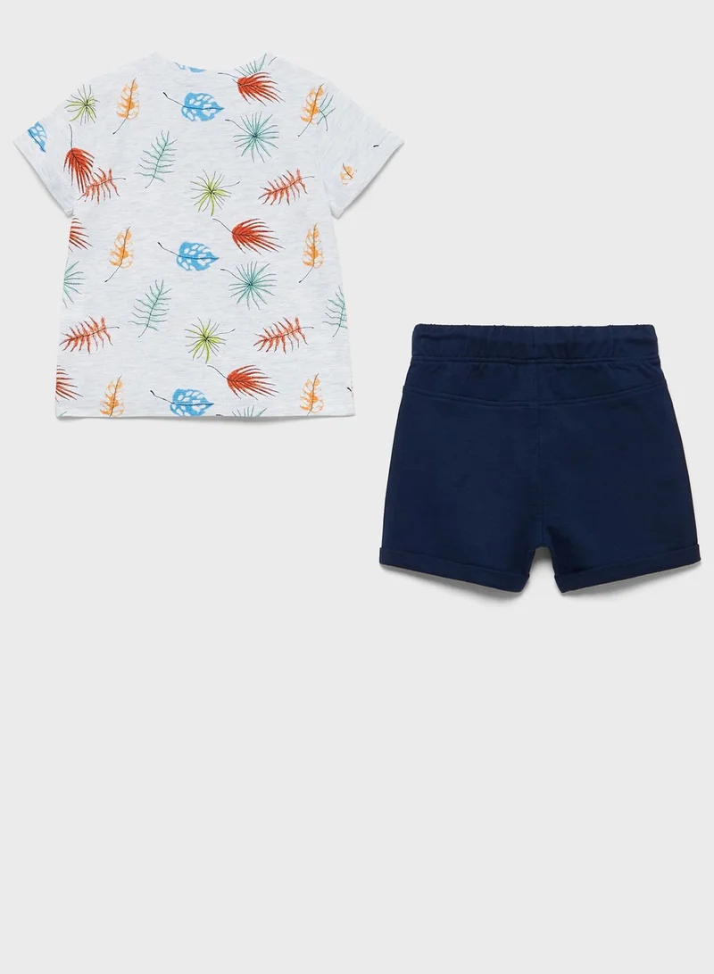 Ovs Kids Palm Tree Casual Set
