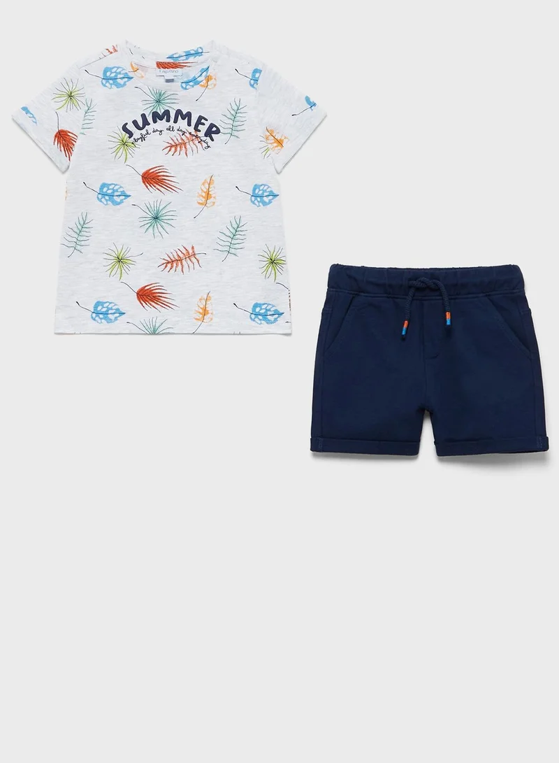 Ovs Kids Palm Tree Casual Set