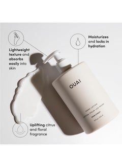 Ouai OUAI Hand Wash and Hand Lotion Set, Dean Street Scent - Moisturizes and Exfoliates with Daily Use - Made with Jojoba Esters, Avocado & Rosehip Oils (16 Fl Oz Each)  - Image 4