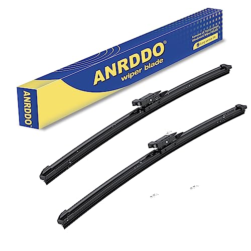 ANRDDO Wipers Factory Replacement For Ford Edge 2015-2024,Escape 2013-2019,Focus 2012-2018,Transit Connect 2014 2022 Original Equipment Wiper Blade Set 28+28 (Set of 2) Pinch Tab - Image 1