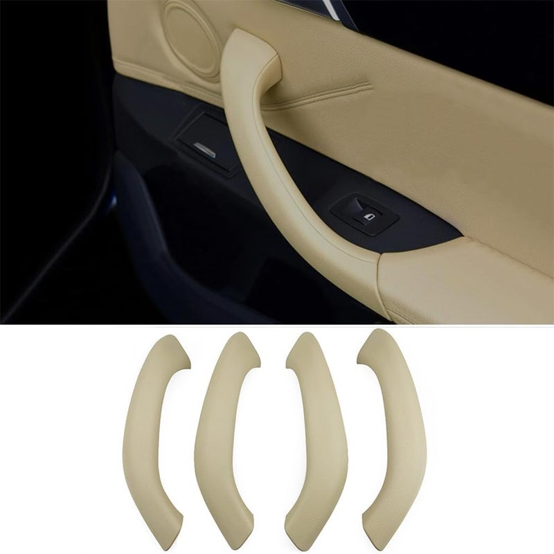 CHUANGHUI Car Door Handle for BMW X2 F39 X1 E84 F48 2010-2022 Interior Door Handles Replace Cover Car Door Pull Accessories (Beige) - Image 1
