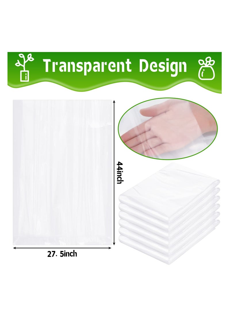 SYOSI 5 Pcs Plant Covers, Freeze Protection Winter Plant Film Cover, Plastic Clear Plant Shelter Bags, Waterproof Frost Cloth, for Outdoor Plants, Greenhouse, Garden, Rain Frost Protection  - Image 3