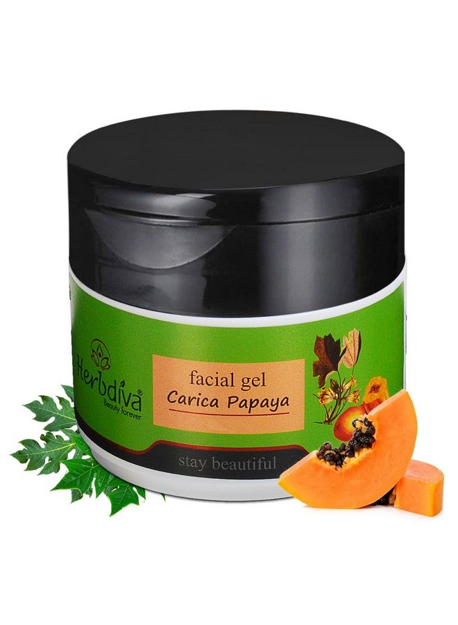 Herbdiva Carica Papaya Face Gel 250g, Brightening, and Nourishing, Papaya Make Your Skin Look Radiant, Toned, & Youthful, Infused With Moisturizing Ingredient, Suitable for All Skin Types