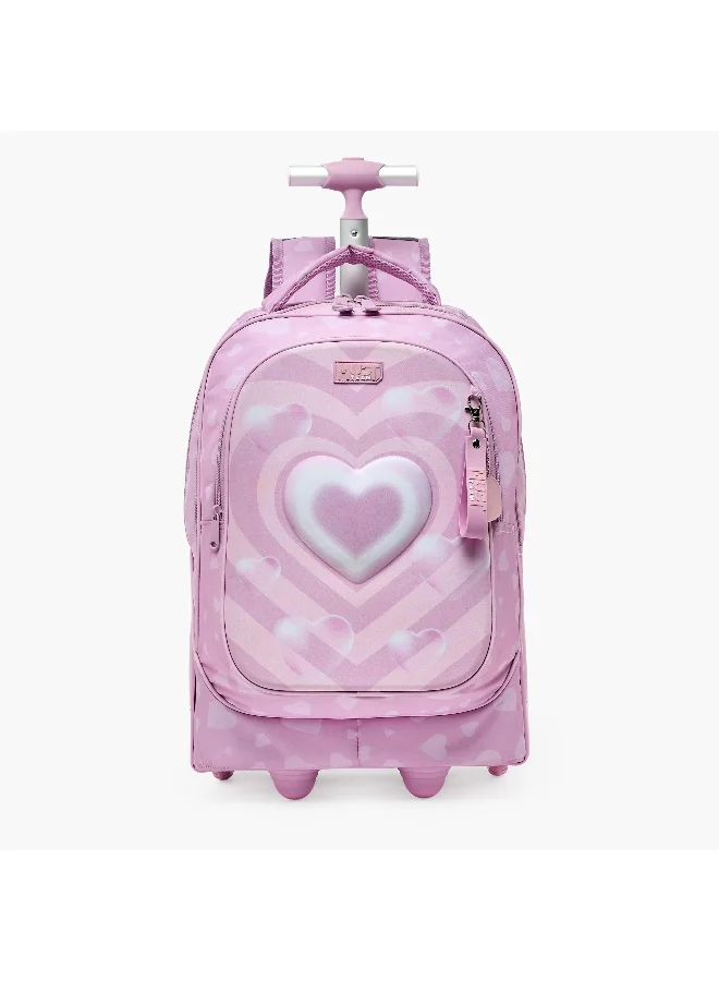 Must 17.3 Inch-Heart-Trolley Bag-2 Cmprts- (Polyester) Multicolor \ 34?20?44