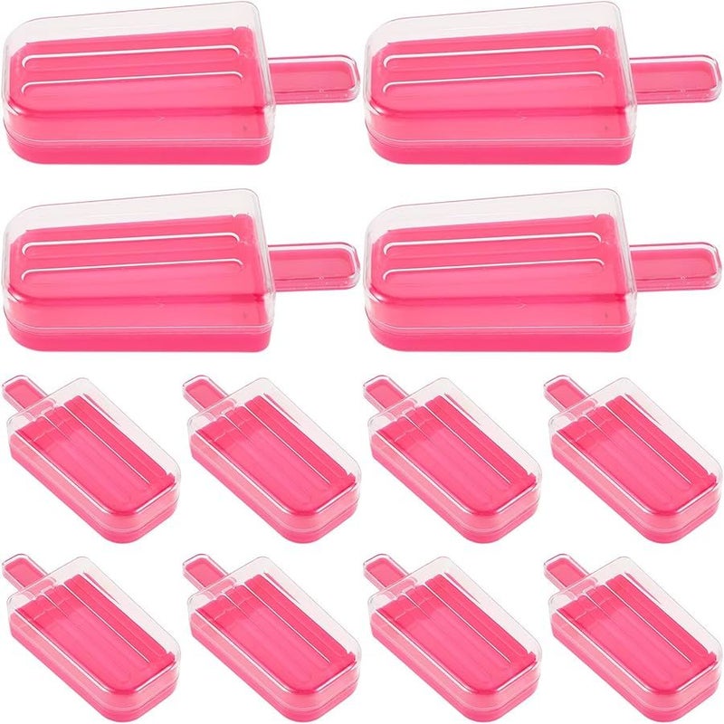 Plum Red 12pcs Popsicle Candy Boxes Mini Ice Cream Favor Containers for Wedding Party - Image 1