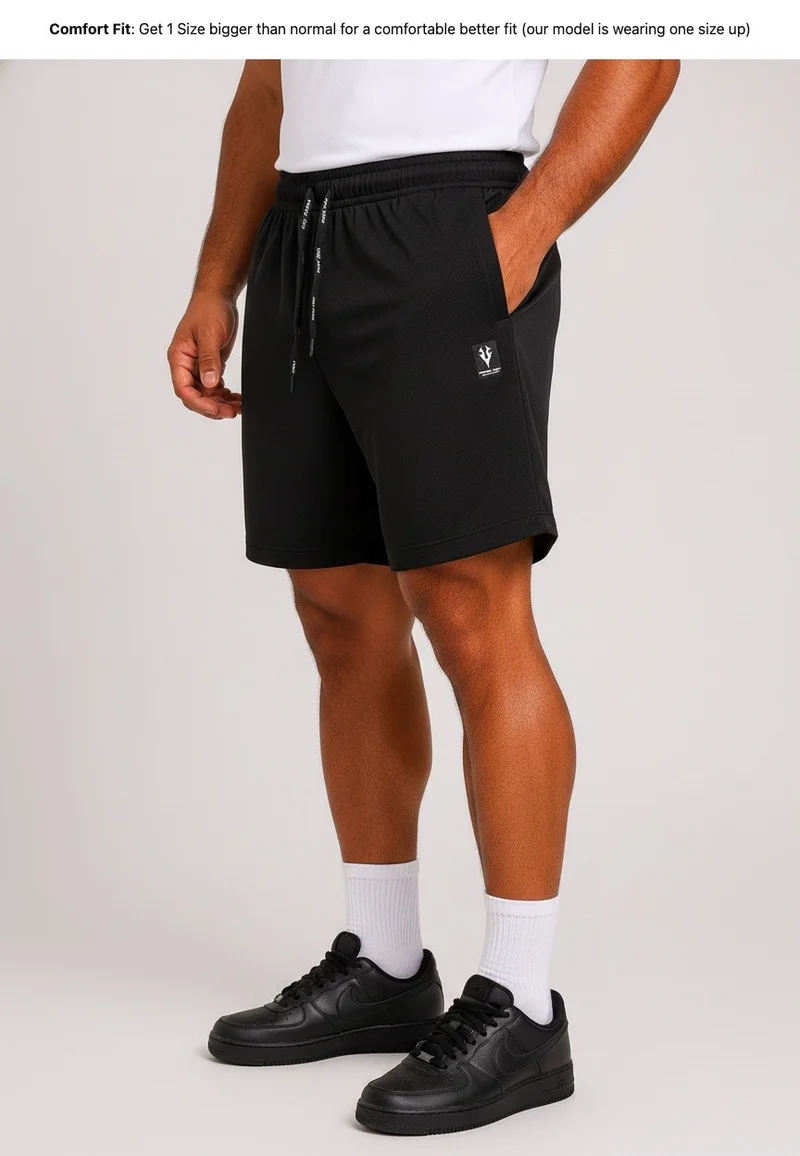 Prima Ace black Men's Shorts Lifestyle Premium Black for Men | Best Price UAE